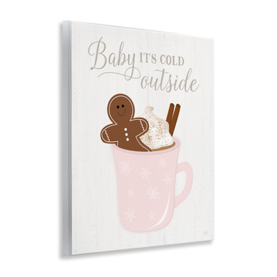 Cold Outside Cocoa Framed Giclee Art by Natalie Carpentieri