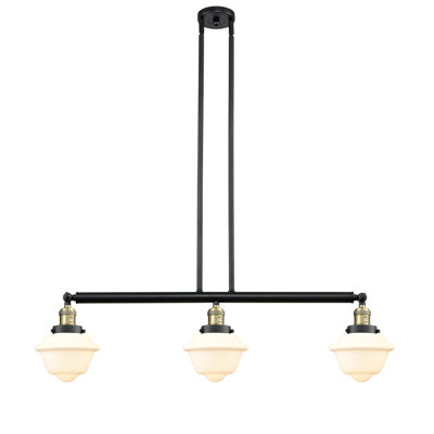 Luminaire suspendu linéaire à 3 lumières pour îlot de cuisine Leibowitz