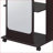 Hall Tree, Modern Espresso with Storage, Mirror &amp; Casters | Espresso | Synthetic Wood