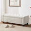 Banc de rangement rembourré en polyester 48,8 po-361108258