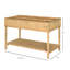 Lit de jardin surélevé en bois naturel avec 8 poches de plantation 43,3 po x 18 po x 30 po Outsunny