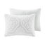 Housse de couette très grand / très grand avec - gris blanc, lavable à la machine, literie confortable, tissu 3 pièces à médaillon doux, boutonné
