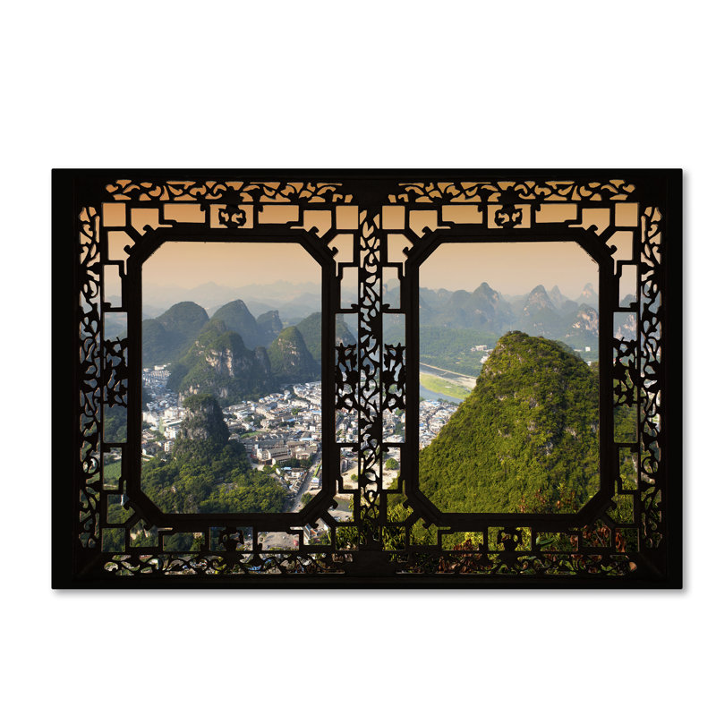 "Yangshuo View" by Philippe Hugonnard Photographic Print on Wrapped Canvas, 22" H x 32" W x 2" D