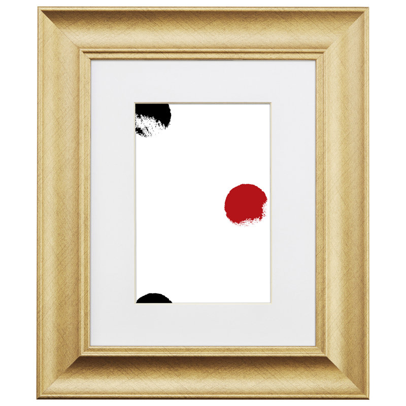 Cadre photo simple biseauté toxey, 17 po x 22 po emmêlé à 13 po x 19 po, Or brossé