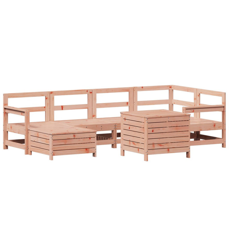 Wicker 6 - Person Garden Lounge Set