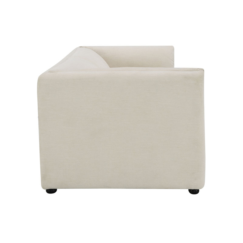 Jaeda Beige Boucle Sofa