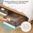 Stackable Under Bed Rolling Plastic Storage Box, Multipurpose Storage Box With Lid, Transparent