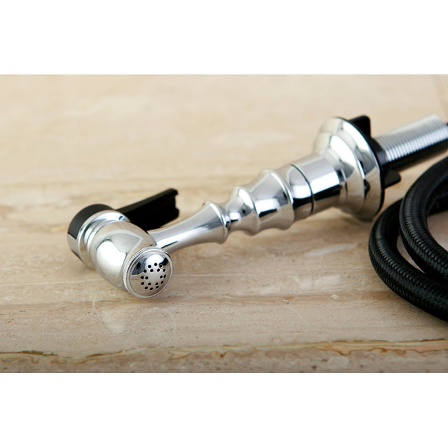 Kingston Brass Made To Match Brass Kitchen Faucet Side Sprayer, Polished Chrome