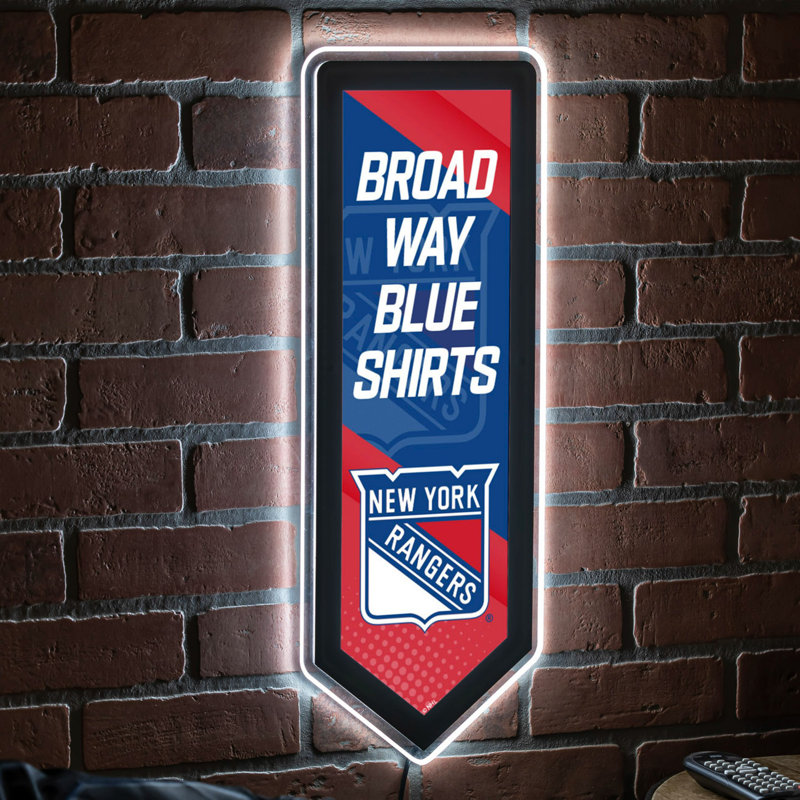 Enseigne murale NHL Team Pennant, New York Rangers