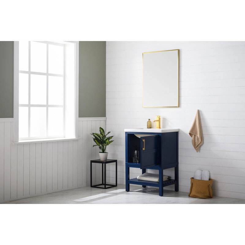 Ensemble de meuble-lavabo simple 24 po Bott, Bleu