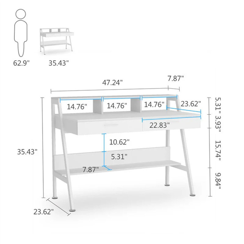 Bureau (sans tabourets)