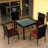 Kaneb Wicker Patio Dining Set with Square Table , Cushions Included-1333209750-1238269934-1333209758