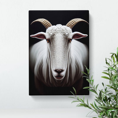 Profile Of A Sheep - Wrapped Canvas Print