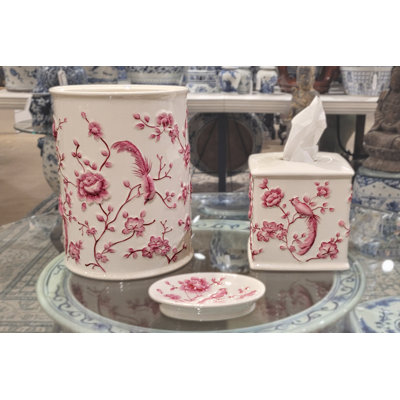 Porcelain China Bathroom Accessory Set