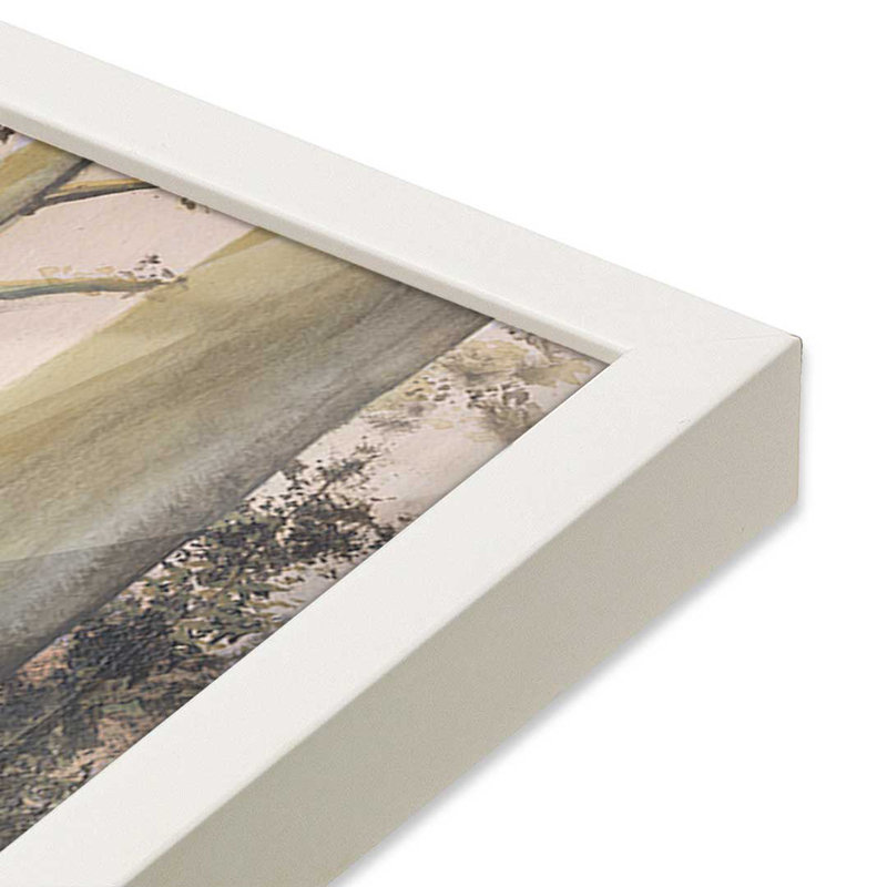 "Télécommande Lakeshore I" par Michael Willett, reproduction d'art, Impression sur cadre ouvert sans papier mat, Blanc