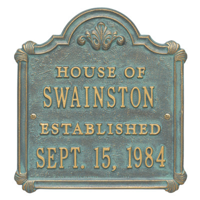 Chatham 4-Line Wall Address Plaque