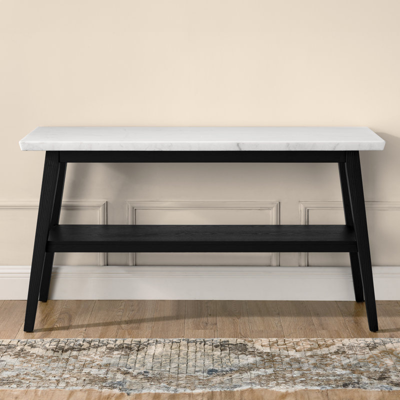 Vida White Marble Top Sofa Table