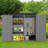 4 ft. 7 in. W x 1 ft. 5 in. D Solid Wood Vertical Tool Shed-114357147