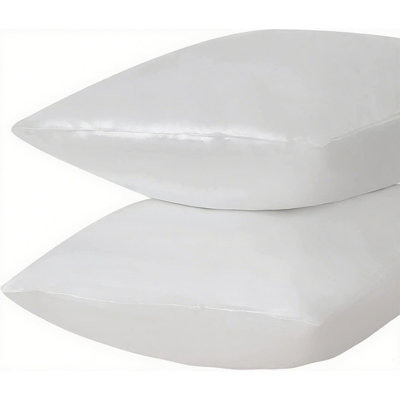 Satin Pillowcases for Skin and Hair, Set of 2, Satin Pillow Cases with Envelope Closure, Soft Breathable Smooth Cooling Pillow Covers for Gifts, 19*26 Inches