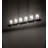 Darlina 6 - Light Flat Black LED Kitchen Island Pendant