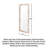 Medieval Style Soft Panel Cabinet With High-Definition Full-Length Mirror