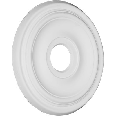 Endurathane Traditional Ceiling Medallion, 15 1/2" OD x 3 1/2"ID x 1 1/4"P, Factory Primed