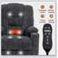 Grand fauteuil inclinable électrique avec massage et chaleur pour personnes âgées-1701610154