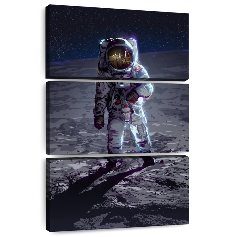 Oberle Apollo 11 Moonlanding, 50" H x 32" W