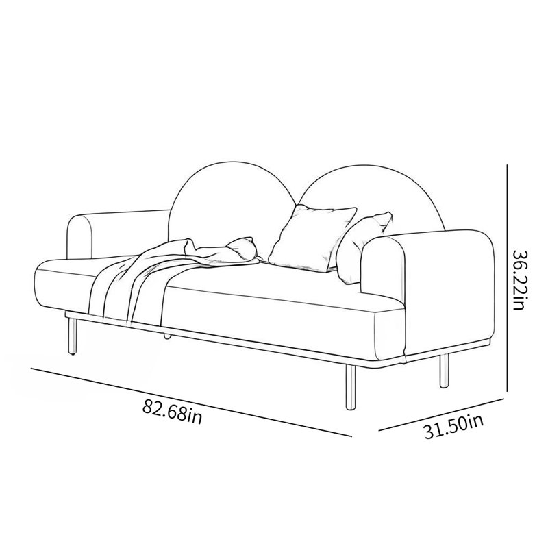 Light Luxury Simple Creative Sofa, Green