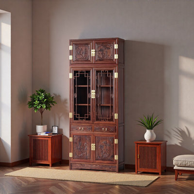 Millicent 96.5' H x 38.6'' W  Solid Wood Standard Bookcase