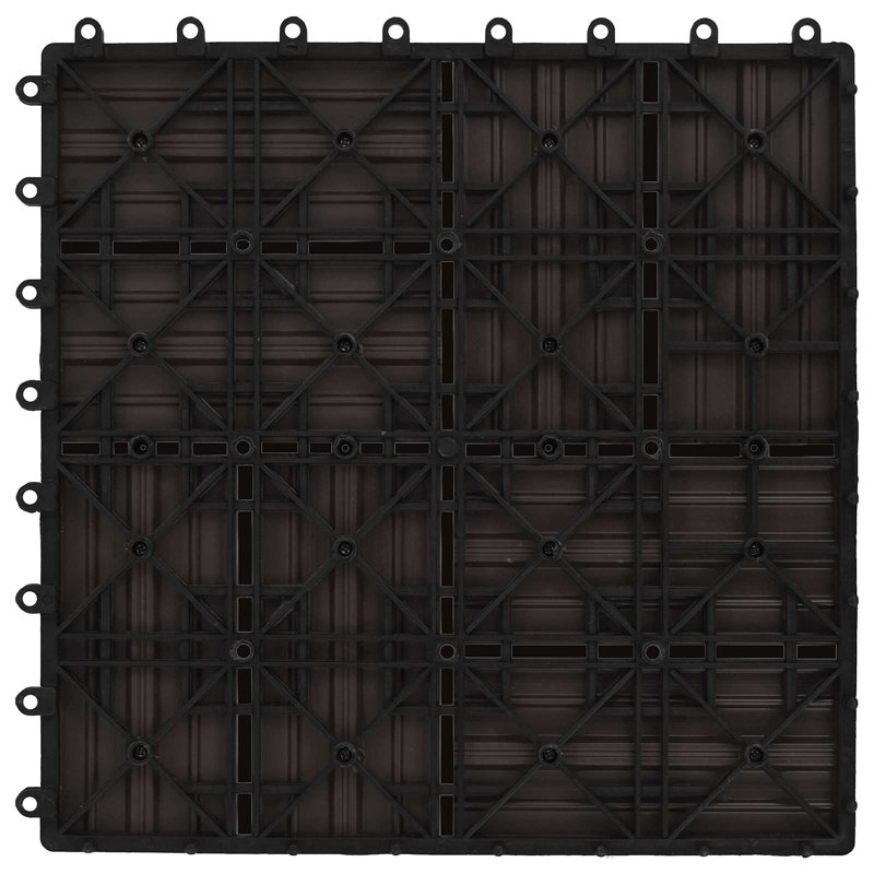vidaXL 30 cm L x 30 cm W Tile, Dark Brown