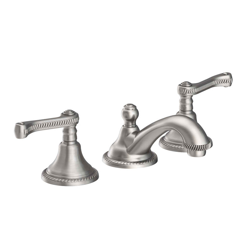 Amisa Widespread Bathroom Faucet with Drain Assembly, Stainless Steel