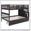 Stairway Full-Over-Full Bunk Bed With Drawer, Storage And Guard Rail For Bedroom-477034663
