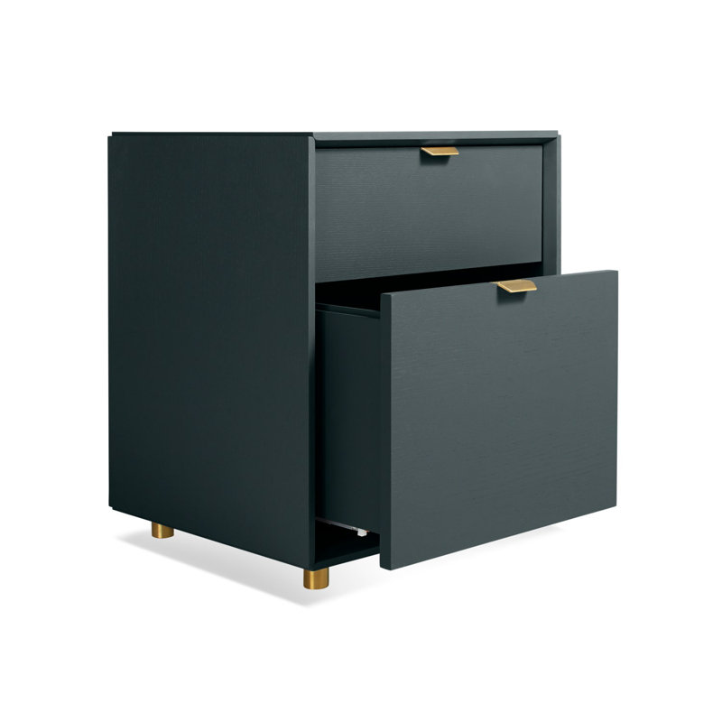 Dang 2 - Drawer File Cabinet, Navy Green