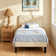 Aldora Twin Upholstered Platform Bed Frame with Adjustable Headboard (Set of 2), No Box Spring Needed