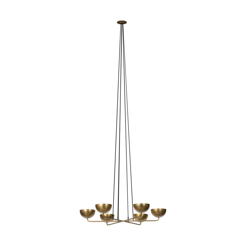 Keller Chandelier-Aged Brass