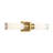 Positano - 2-Light Bathroom Vanity Light - 20.8"W - Brushed Brass - White Glass-295410127-295410112