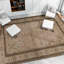 Tapis beige / rouille de haute qualité