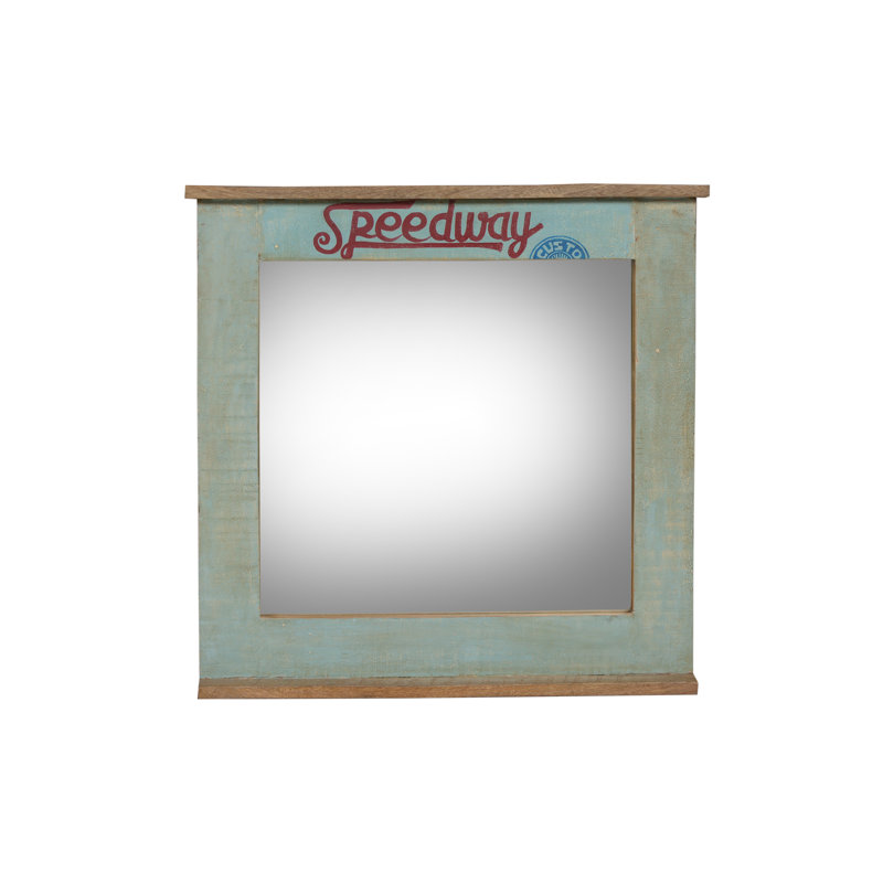 Grantham Wood Flat Wall Mirror