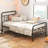 Full Size Bed Frame Mattress Foundation With Headboard 12.5" Under-bed Storage Black-108760577
