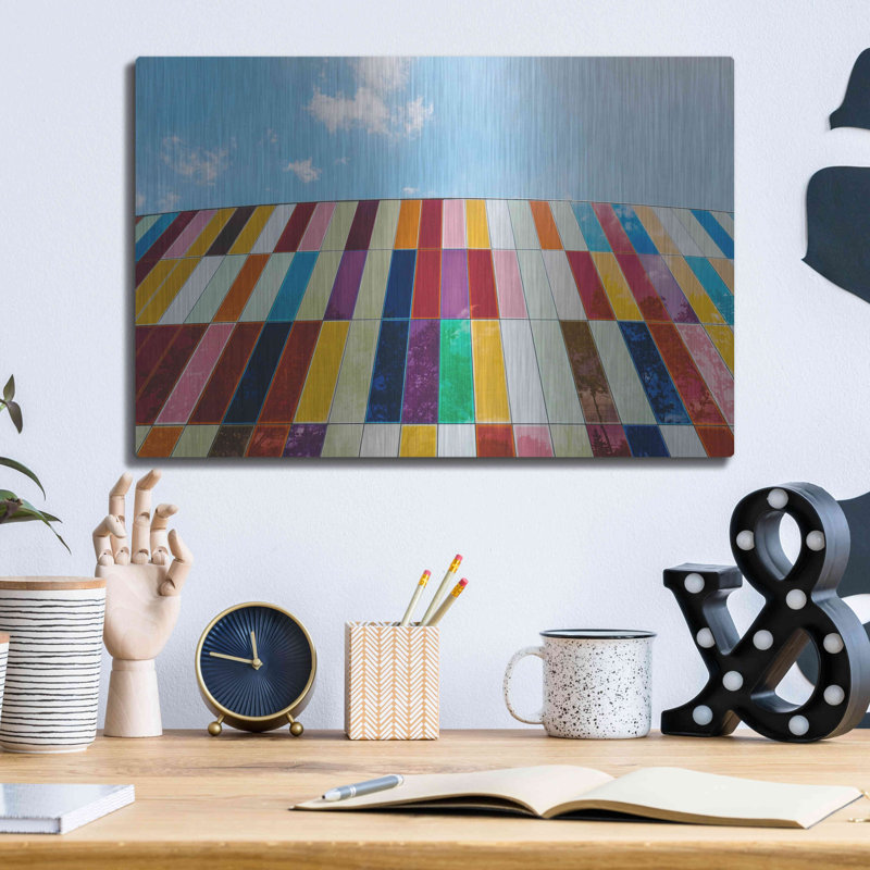 «Glass Rainbow», art mural en métal, H 12 po x l 16 po