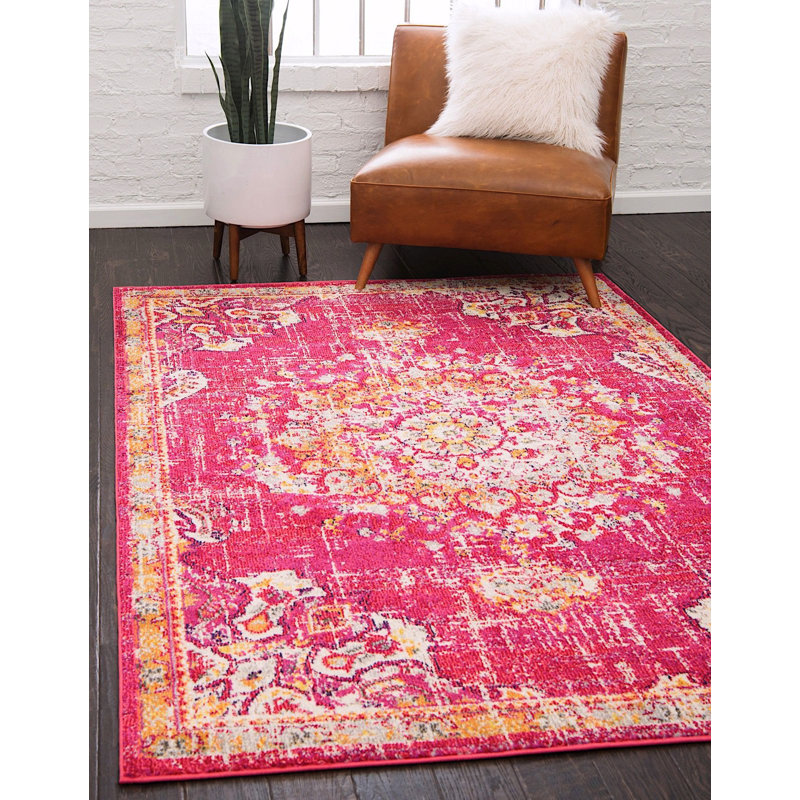 Tapis rose Pennylane, Rectangle 5 pi 3 po x 7 pi 7 po