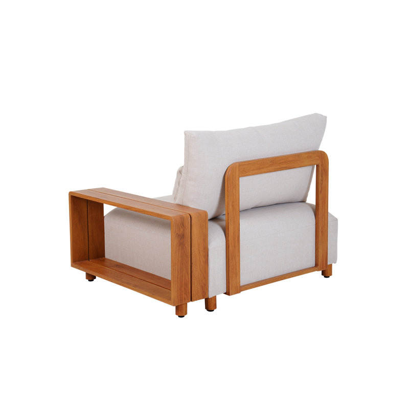 Canapé modulaire d'extérieur en aluminium Yanali