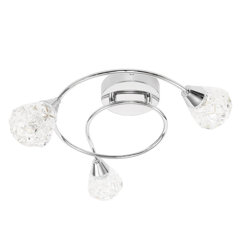 Goodson Glass Semi Flush Mount, With Bulb