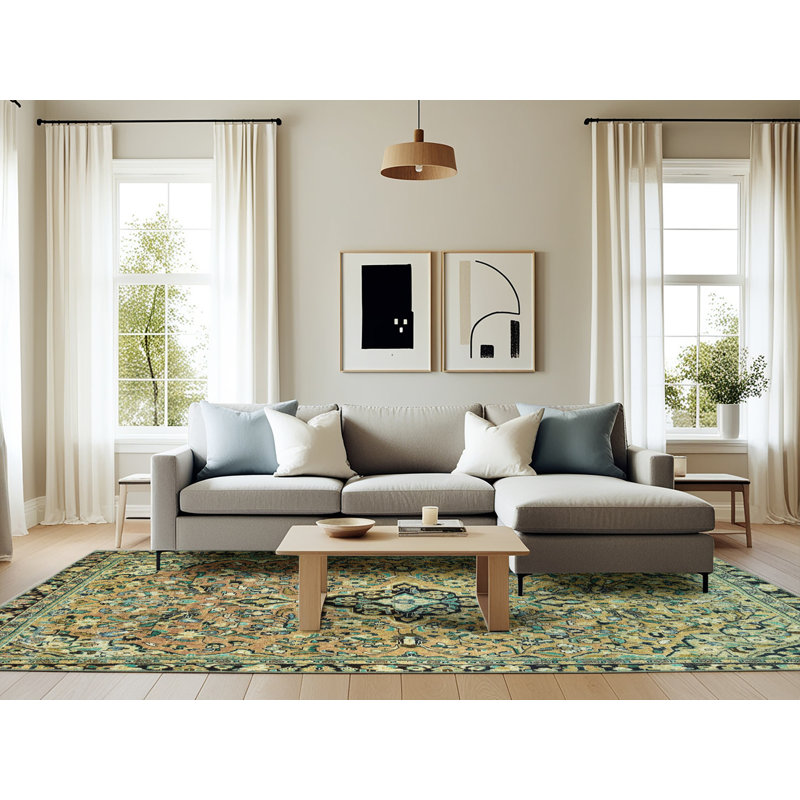 Abstract Indoor Rug, Rectangle 6' x 9'