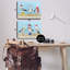 Ensemble de 2 reproductions d'art sur toile élégantes "Seagulls at Beach" par Victoria Barnes-258878627