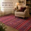 Oriental Cotton and Chenille Flatweave Area Rug-464758974