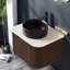 Meuble-lavabo et lavabo moderne, peu encombrant, en céramique et en pierre, idéal pour la maison