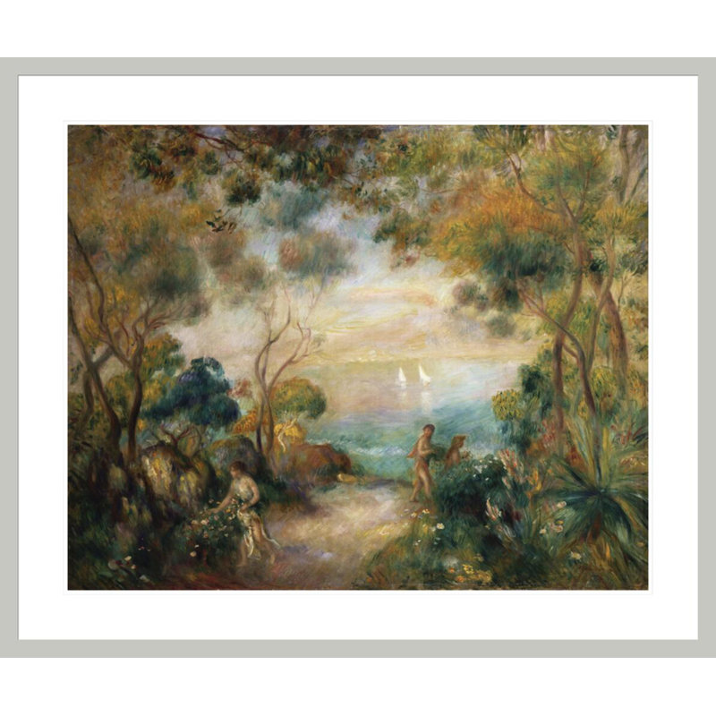 «A Garden in Sorrento» par Pierre-Auguste Renoir, impression giclée encadrée, 33,5 po H x 39,92 po L