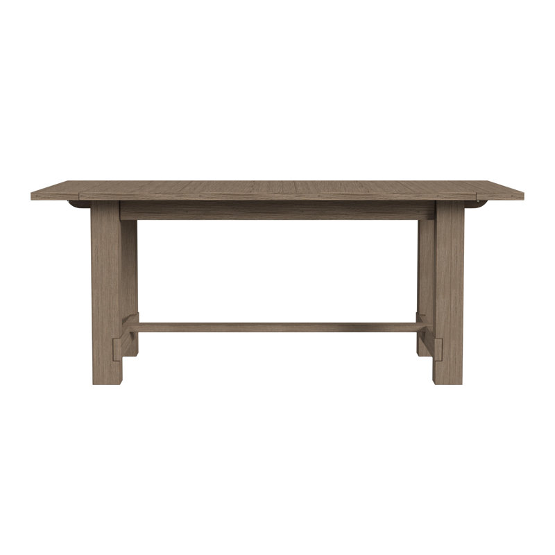 Table de salle à manger à tréteaux extensible Trevion   , Taupe foncé